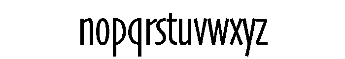 Skia CC Compressed Regular Font LOWERCASE