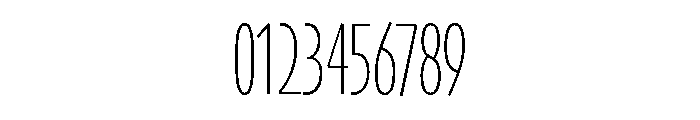 Skia CC Compressed Thin Font OTHER CHARS