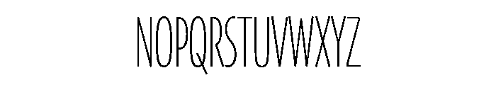 Skia CC Compressed Thin Font UPPERCASE