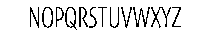 Skia CC Condensed Light Font UPPERCASE