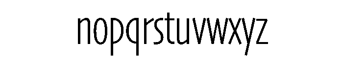 Skia CC Condensed Light Font LOWERCASE