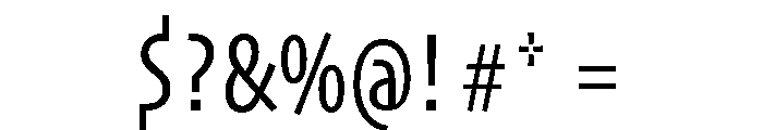 Skia CC Condensed Regular Font OTHER CHARS