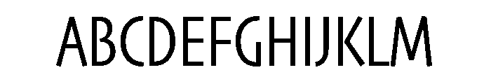 Skia CC Condensed Regular Font UPPERCASE