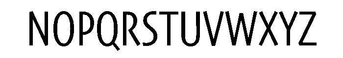 Skia CC Condensed Regular Font UPPERCASE