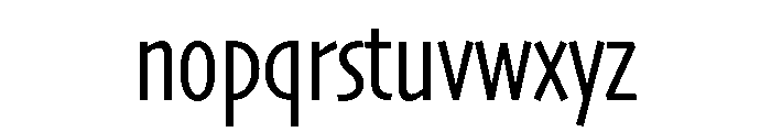 Skia CC Condensed Regular Font LOWERCASE