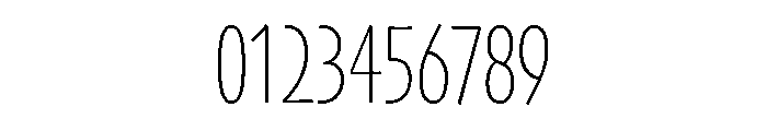 Skia CC Condensed Thin Font OTHER CHARS