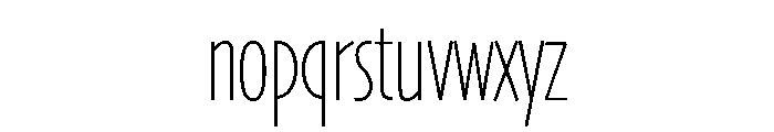 Skia CC Condensed Thin Font LOWERCASE