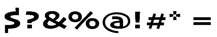 Skia CC Extended Bold Font OTHER CHARS