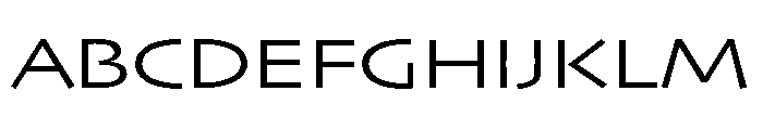 Skia CC Extended Regular Font UPPERCASE