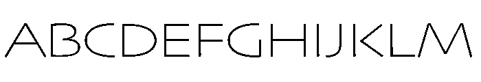 Skia CC Extended Thin Font UPPERCASE