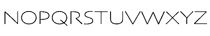 Skia CC Extended Thin Font UPPERCASE