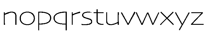 Skia CC Extended Thin Font LOWERCASE