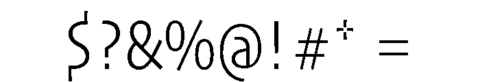 Skia CC Semi Condensed Light Font OTHER CHARS