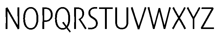 Skia CC Semi Condensed Light Font UPPERCASE