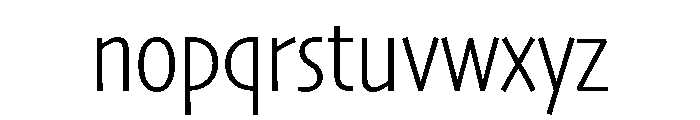 Skia CC Semi Condensed Light Font LOWERCASE