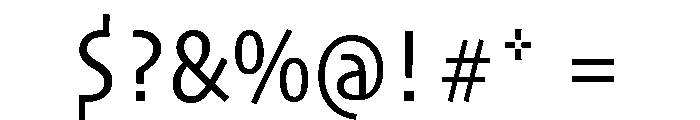 Skia CC Semi Condensed Regular Font OTHER CHARS