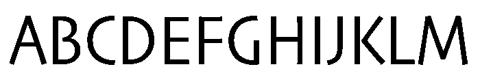 Skia CC Semi Condensed Regular Font UPPERCASE