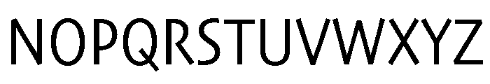Skia CC Semi Condensed Regular Font UPPERCASE