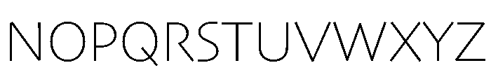Skia CC Thin Font UPPERCASE