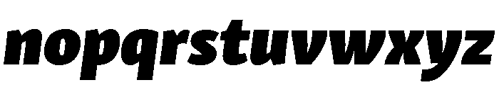 Skolar Sans Hebrew Heavy Italic Font LOWERCASE
