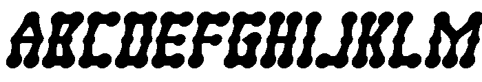 SKELETON ARMY Bold Italic Font UPPERCASE