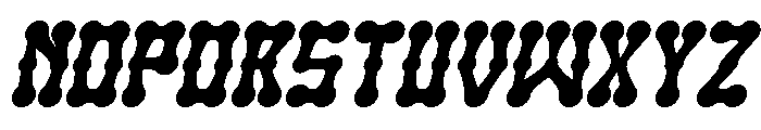 SKELETON ARMY Bold Italic Font UPPERCASE