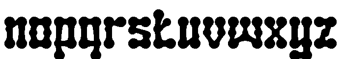 SKELETON ARMY Bold Font LOWERCASE