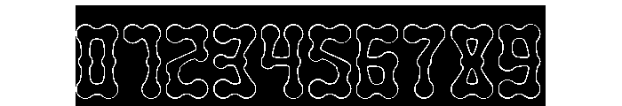 SKELETON ARMY-Hollow-Inverse Font OTHER CHARS