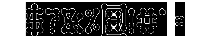 SKELETON ARMY-Hollow-Inverse Font OTHER CHARS