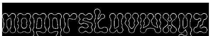 SKELETON ARMY-Hollow-Inverse Font LOWERCASE