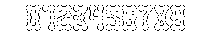 SKELETON ARMY-Hollow Font OTHER CHARS