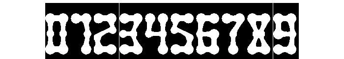 SKELETON ARMY-Inverse Font OTHER CHARS