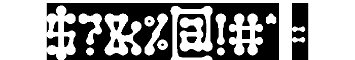 SKELETON ARMY-Inverse Font OTHER CHARS