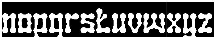 SKELETON ARMY-Inverse Font LOWERCASE