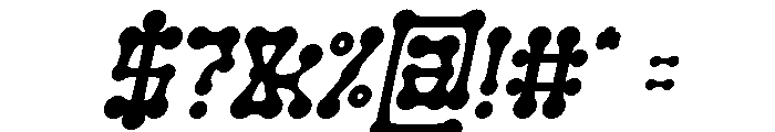 SKELETON ARMY Italic Font OTHER CHARS