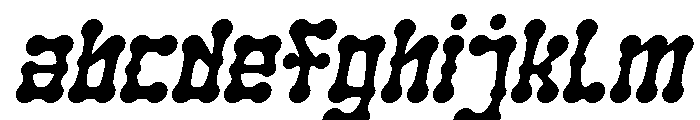 SKELETON ARMY Italic FONT