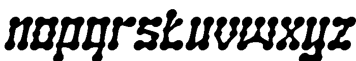 SKELETON ARMY Italic Font LOWERCASE