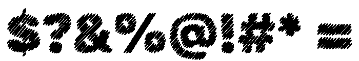 SKETCHARUSH Font OTHER CHARS