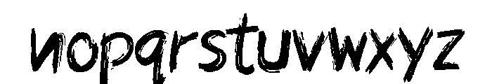SKETCHY NEO Font LOWERCASE