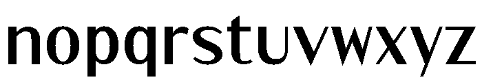 Skannia Font LOWERCASE
