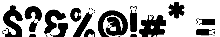 Skeletonic Bone Font OTHER CHARS