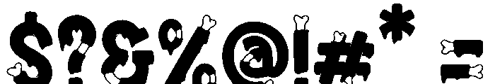 Skeletonic Font OTHER CHARS