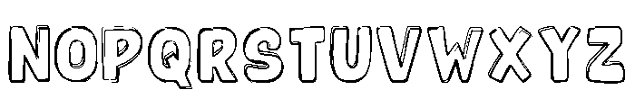 Sketch Drawing Regular Font UPPERCASE