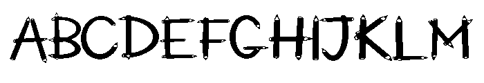 Sketch Pencil By Squeeb Regular FONT