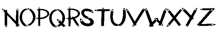 Sketch Pencil By Squeeb Regular Font LOWERCASE