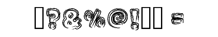 Sketch Regular Font OTHER CHARS