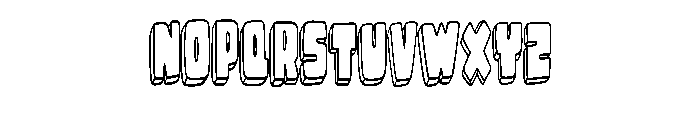 Sketchblock By Squeeb C Regular Font UPPERCASE