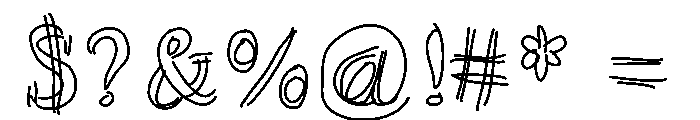 Sketchbook Mood Medium Font OTHER CHARS