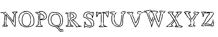 Sketchbook Mood Medium Font UPPERCASE