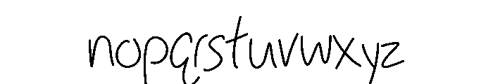 Sketche Regular Font LOWERCASE
